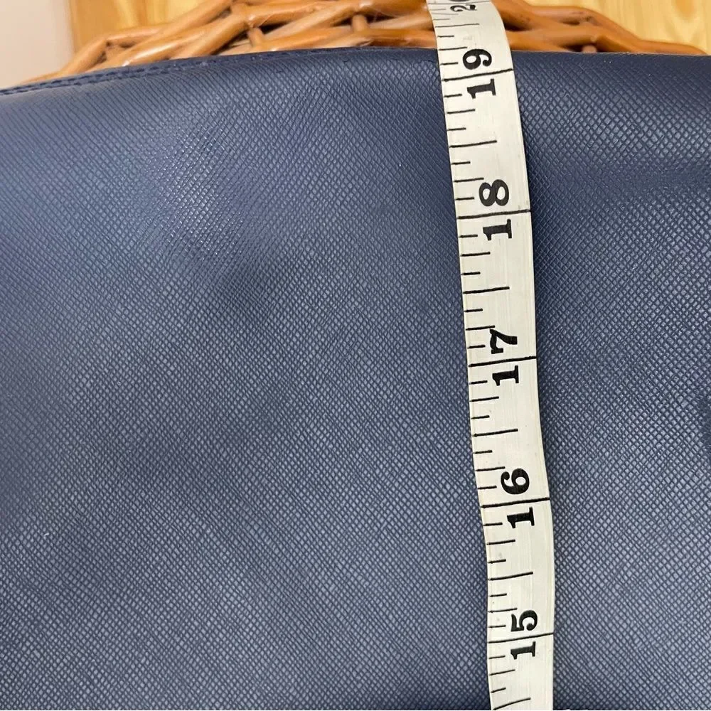Coach Metro Horse & Carriage Navy Blue Xlarge Tote‎ Bag Satchel Travel Purse